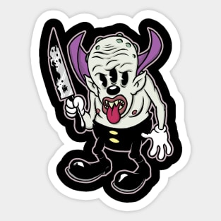 Triclops with Knife Creepy Cute Horror Kawaii Graphic Sticker